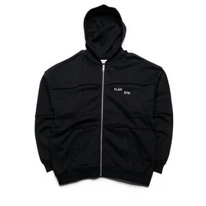 FLANEUR CUT & SEW ZIP UP HOODIE